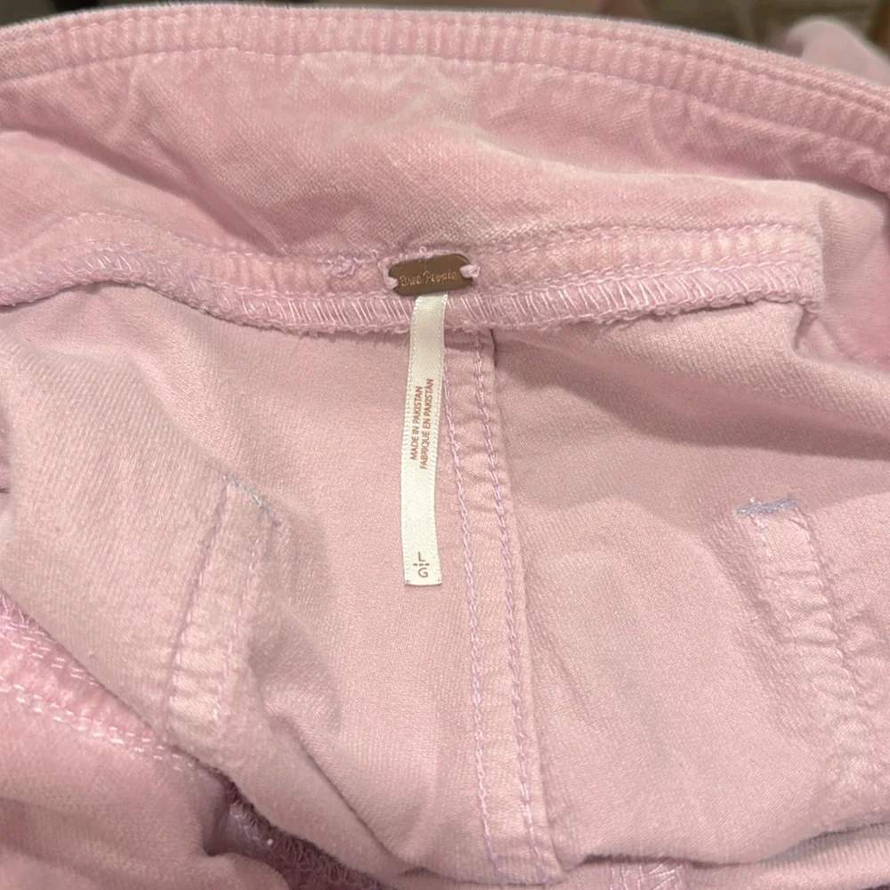 Free People | In My Feelings Velvet Crop Slim Flare Size L